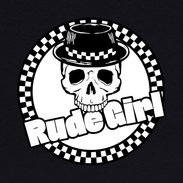 Rude Girl Skull by JustSka